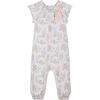Bow Romper, Annabelle on White - Rompers - 1 - thumbnail