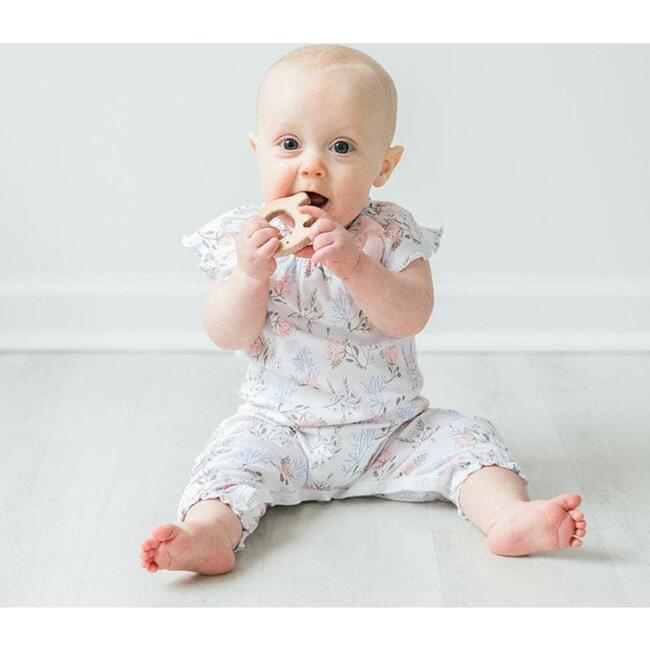 Bow Romper, Annabelle on White - Rompers - 3