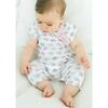 Bow Romper, Turtles on White - Rompers - 3