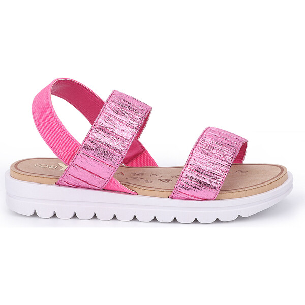 Miss Olivia Slingback Sandal, Pink Metallic - Yosi Samra Shoes | Maisonette