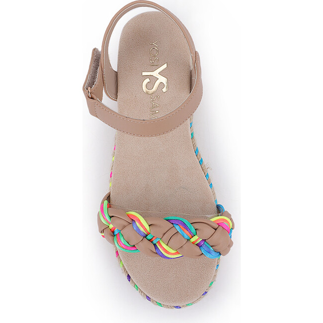 Miss April Wedge Sandal, Sand - Sandals - 3