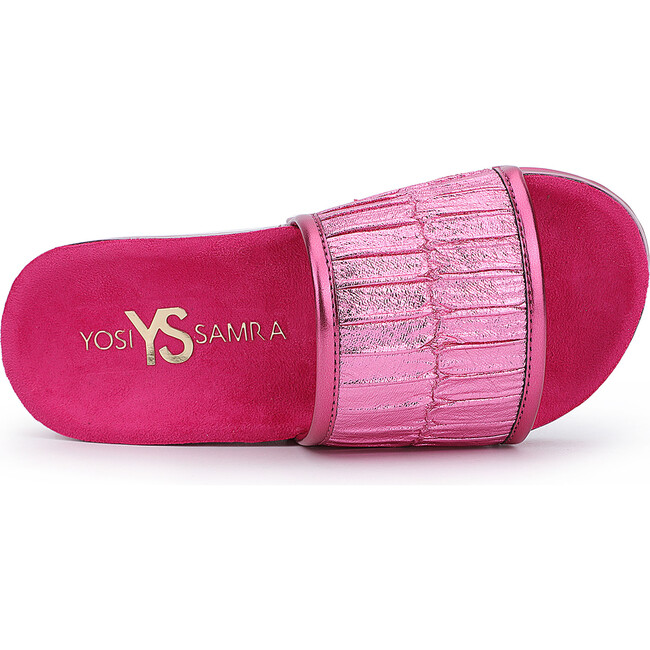 Miss Ariel Slide, Pink Metallic - Sandals - 5