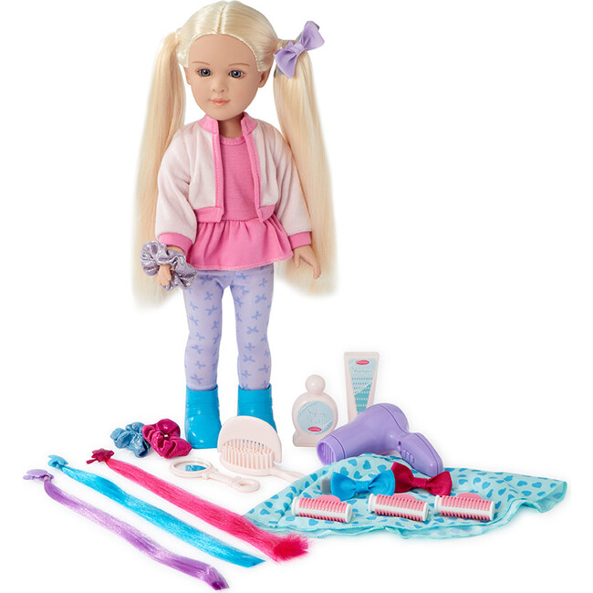Kindness Club, Salon Day Set Light/Blue/Blonde Madame Alexander