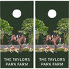 Luxury Horsing Around Equestrian Personalized Cornhole Board Set - Outdoor Games - 1 - thumbnail