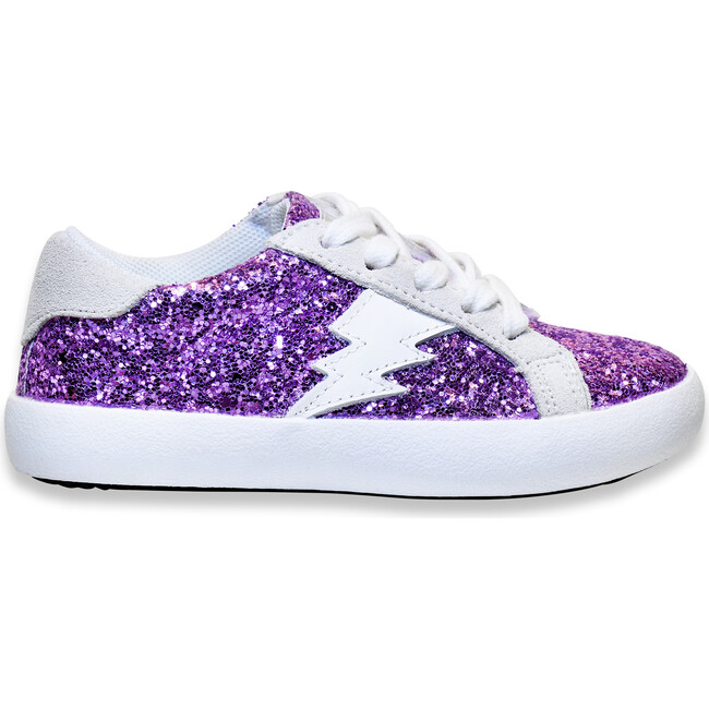 Ziggy Sneaker, Purple Glitter