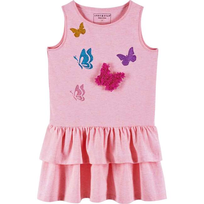 Butterfly Tiered Dress, Purple