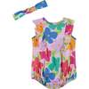 Baby Floral Bubble Set, Pink - Mixed Apparel Set - 1 - thumbnail