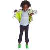 Dinosaur Raincoat, Grey - Jackets - 3