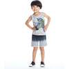 Zebra Tank Set, Grey - Mixed Apparel Set - 2