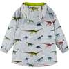 Dinosaur Raincoat, Grey - Jackets - 5