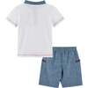 Surf Henley Set, White - Mixed Apparel Set - 5