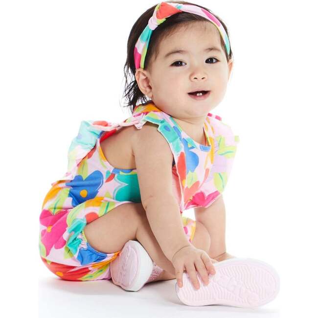Baby Floral Bubble Set, Pink - Mixed Apparel Set - 7