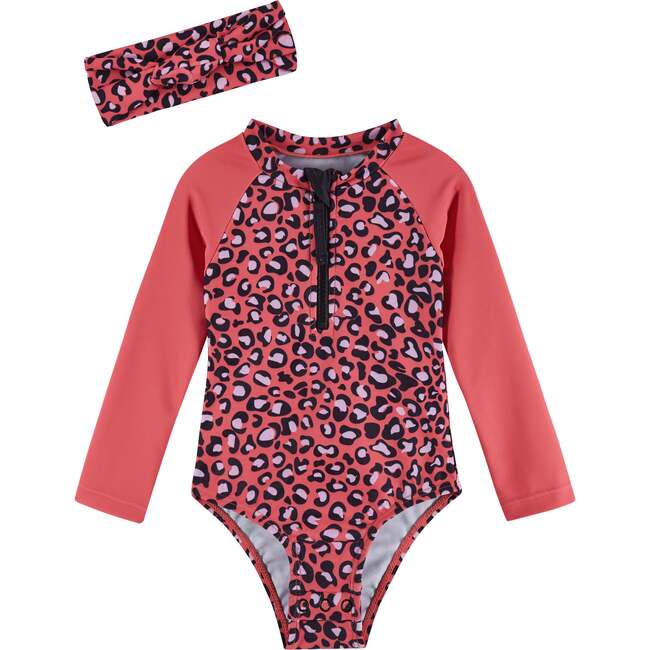 Infant Cheetah Rashguard Swimsuit, Multi
