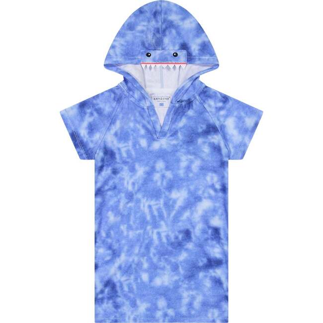 Tie-Dye Shark Terry Pullover, Blue