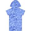 Tie-Dye Shark Terry Pullover, Blue - Cover-Ups - 2