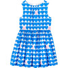 Garance Dress, White and Blue - Dresses - 1 - thumbnail