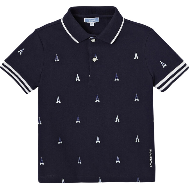 Guirlande Shirt, Bleu Nuit - Polo Shirts - 1
