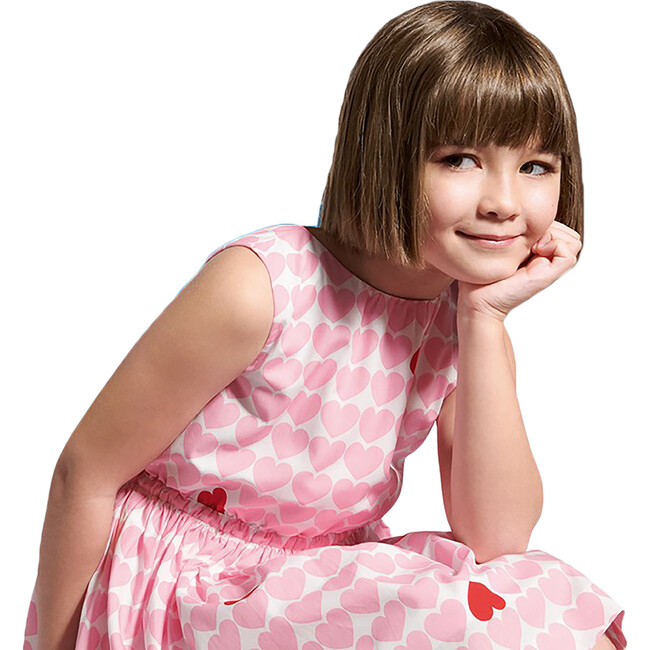 Garance Dress, White and Pink - Dresses - 2