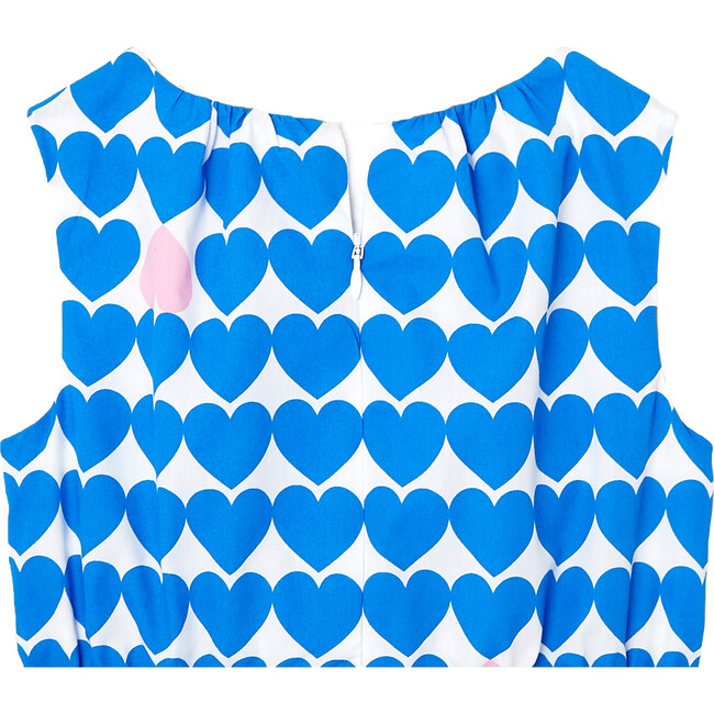 Garance Dress, White and Blue - Dresses - 4