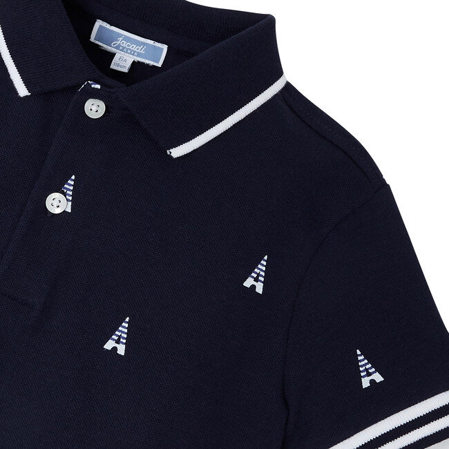 Guirlande Shirt, Bleu Nuit - Polo Shirts - 4