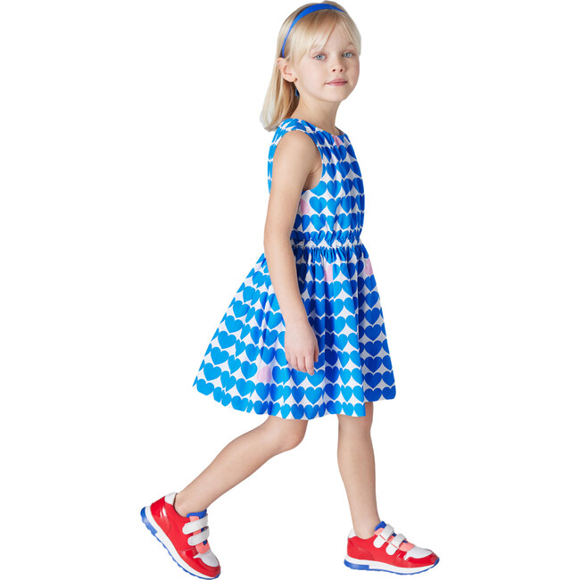 Garance Dress, White and Blue - Dresses - 6