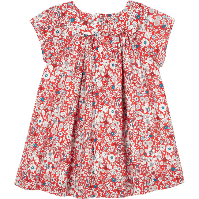 Antibes Liberty Print Dress, Red and Multicolor - Dresses - 3