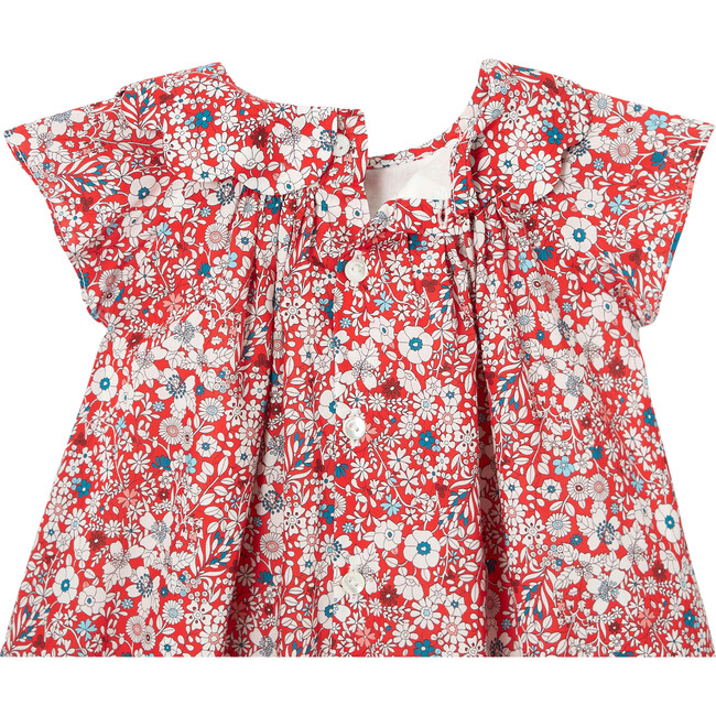 Antibes Liberty Print Dress, Red and Multicolor - Dresses - 4