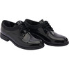 Cap Toe Oxford Shoes, Black - Slip Ons - 1 - thumbnail