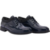 Cap Toe Oxford Shoes, Navy - Slip Ons - 1 - thumbnail