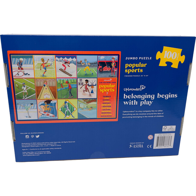 Popular Sports 100 Piece Kids Puzzle Multicultural - Puzzles - 3