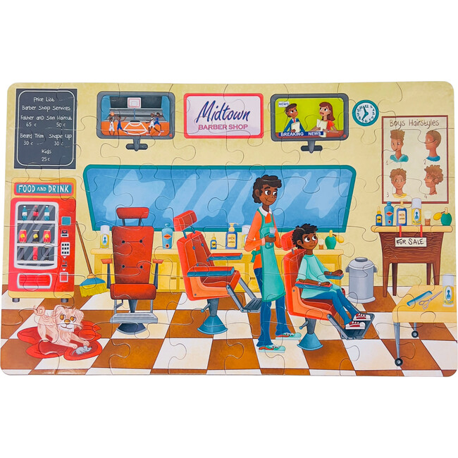 A Day at the Barbershop Puzzle & Game 3-Pack - Puzzles - 4