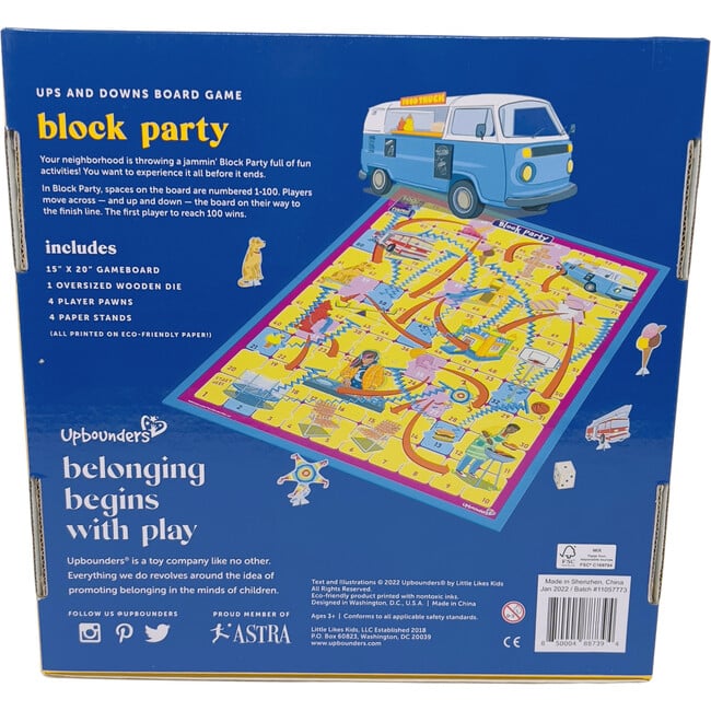 Block Party Board Game, An Ups and Downs Preschool Game - Games - 3