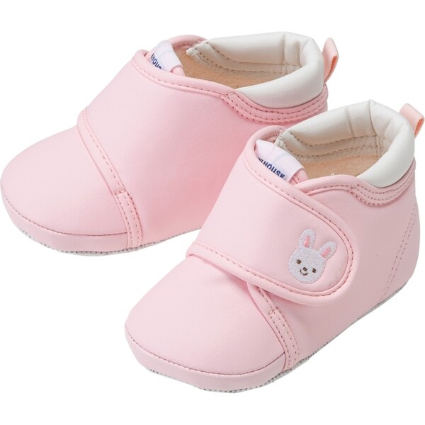 Bunny My Pre-Walking Shoes, Pink - Miki House Shoes & Booties | Maisonette