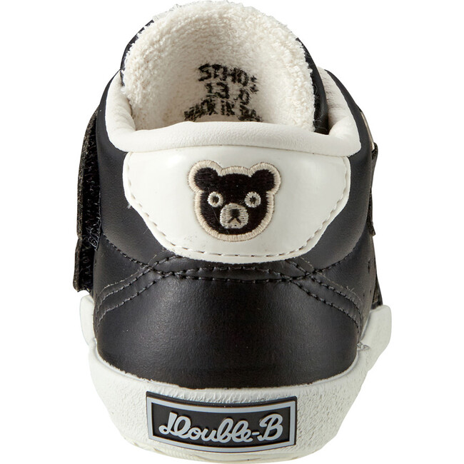 DOUBLE B Soft Leather Shoes, Black - Sneakers - 2