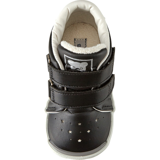 DOUBLE B Soft Leather Shoes, Black - Sneakers - 3