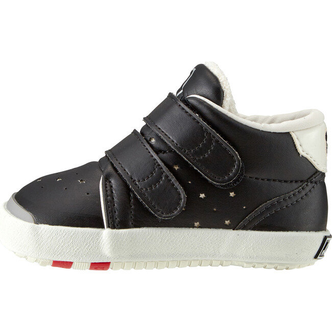 DOUBLE B Soft Leather Shoes, Black - Sneakers - 4