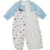 2 Way Coveralls, Blue - Onesies - 4 - thumbnail
