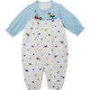 2 Way Coveralls, Blue - Onesies - 5 - thumbnail