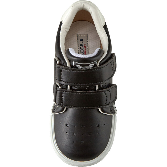 Kids DOUBLE B Soft Leather Shoes, Black - Sneakers - 3