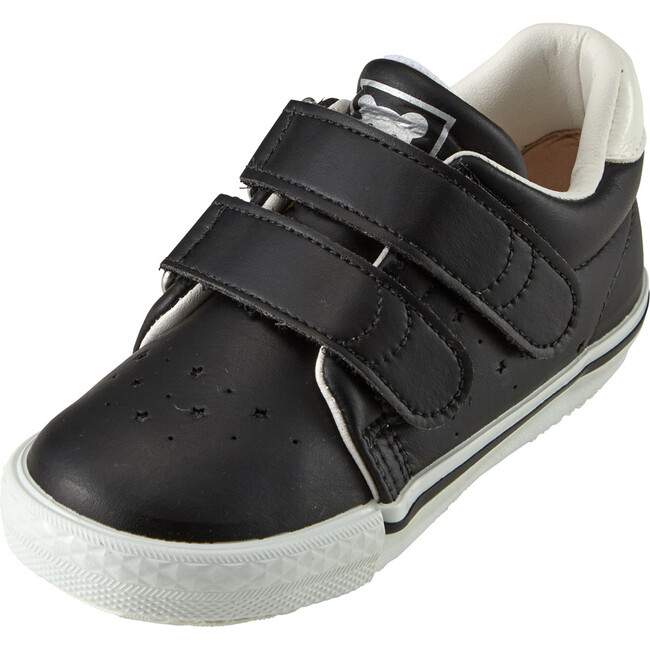 Kids DOUBLE B Soft Leather Shoes, Black - Sneakers - 8