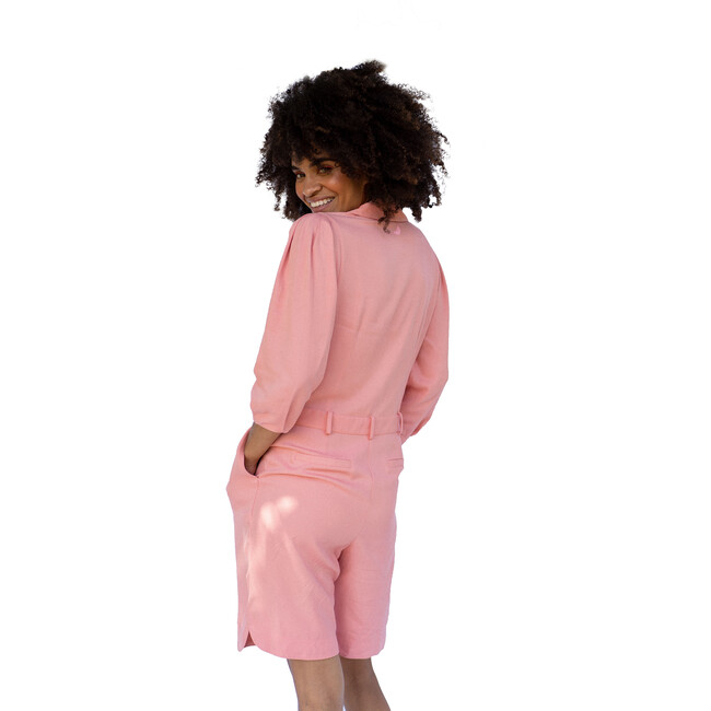 Women's Nursing Rose Water Jumpsuit, Pink