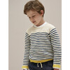 Nautical Stripe Sweater, Navy - Sweaters - 2