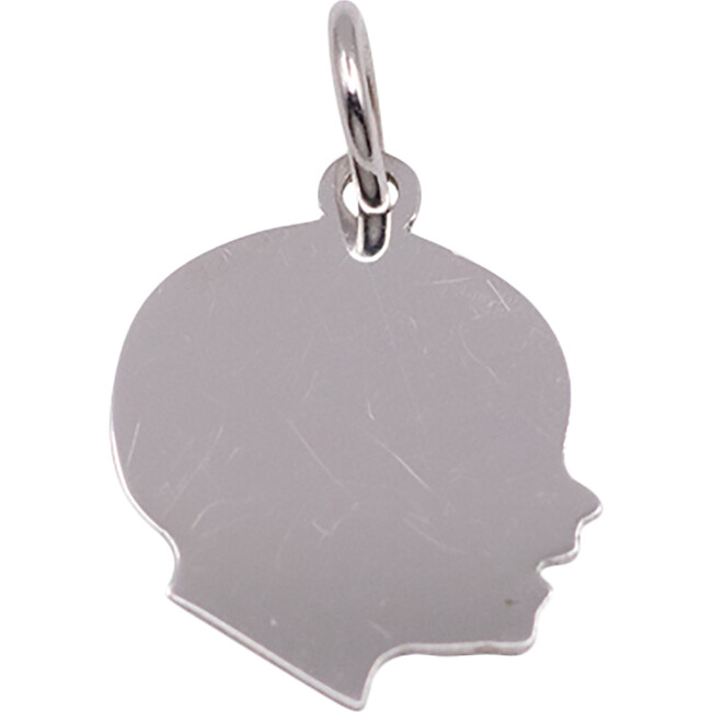 Women's Large Classic Silhouette Charm, Silver