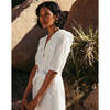 Women's Aliza Ankle Dress, White - Dresses - 3