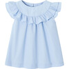 Gaite Blouse, Blue and White - Blouses - 1 - thumbnail