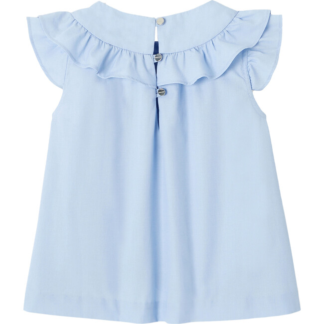 Gaite Blouse, Blue and White - Blouses - 2