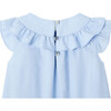 Gaite Blouse, Blue and White - Blouses - 4