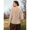 Recycled Cashmere Ribbed Crewneck, Parchment - Sweaters - 3