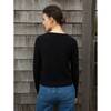 Essential Cashmere Shrunken Crewneck, Black - Sweaters - 4