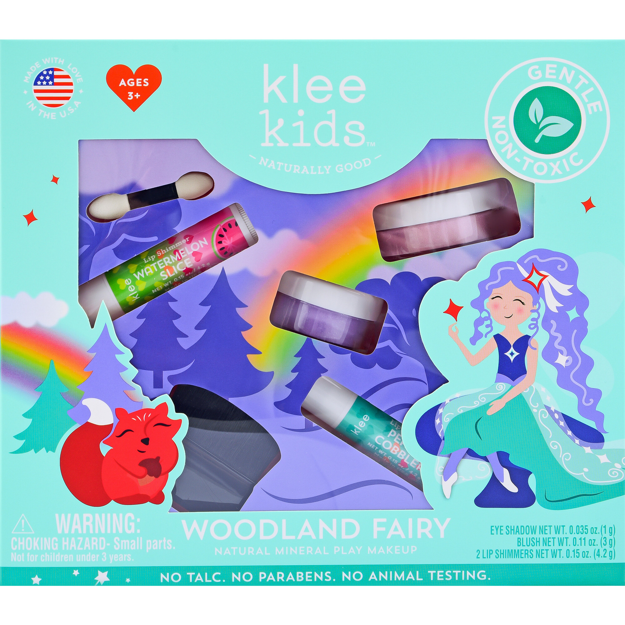 Klee Kids Woodland Fairy Loose Powder Makeup Kit - Costume Accessories - 1